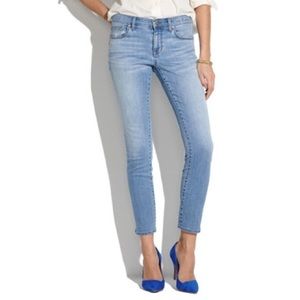 MADEWELL Skinny Cropped Jeans in Mist